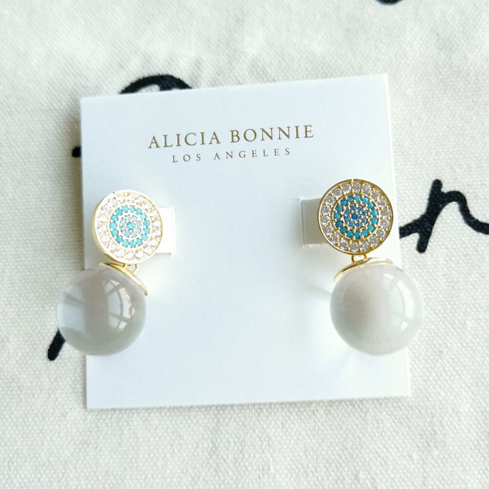 Alicia Bonnie Drop Earrings - Lyra - Gold